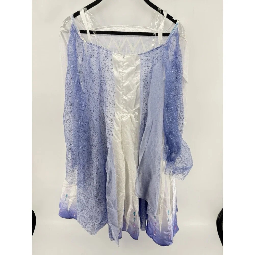 Elsa Snow Queen Outfit Girls Costume Cosplay Dress  Size S 5/6